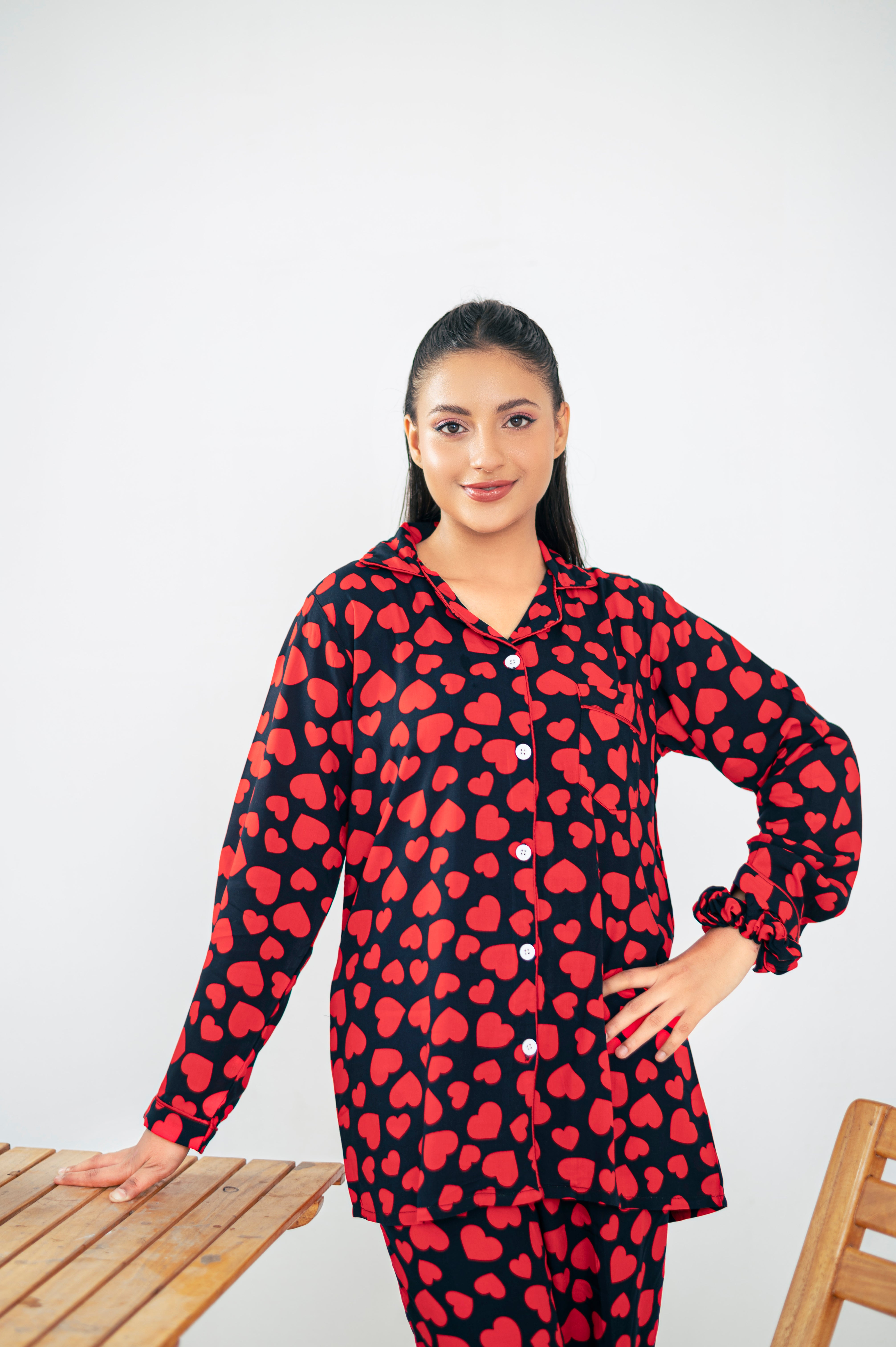 Midnight Hearts  Sleepwear