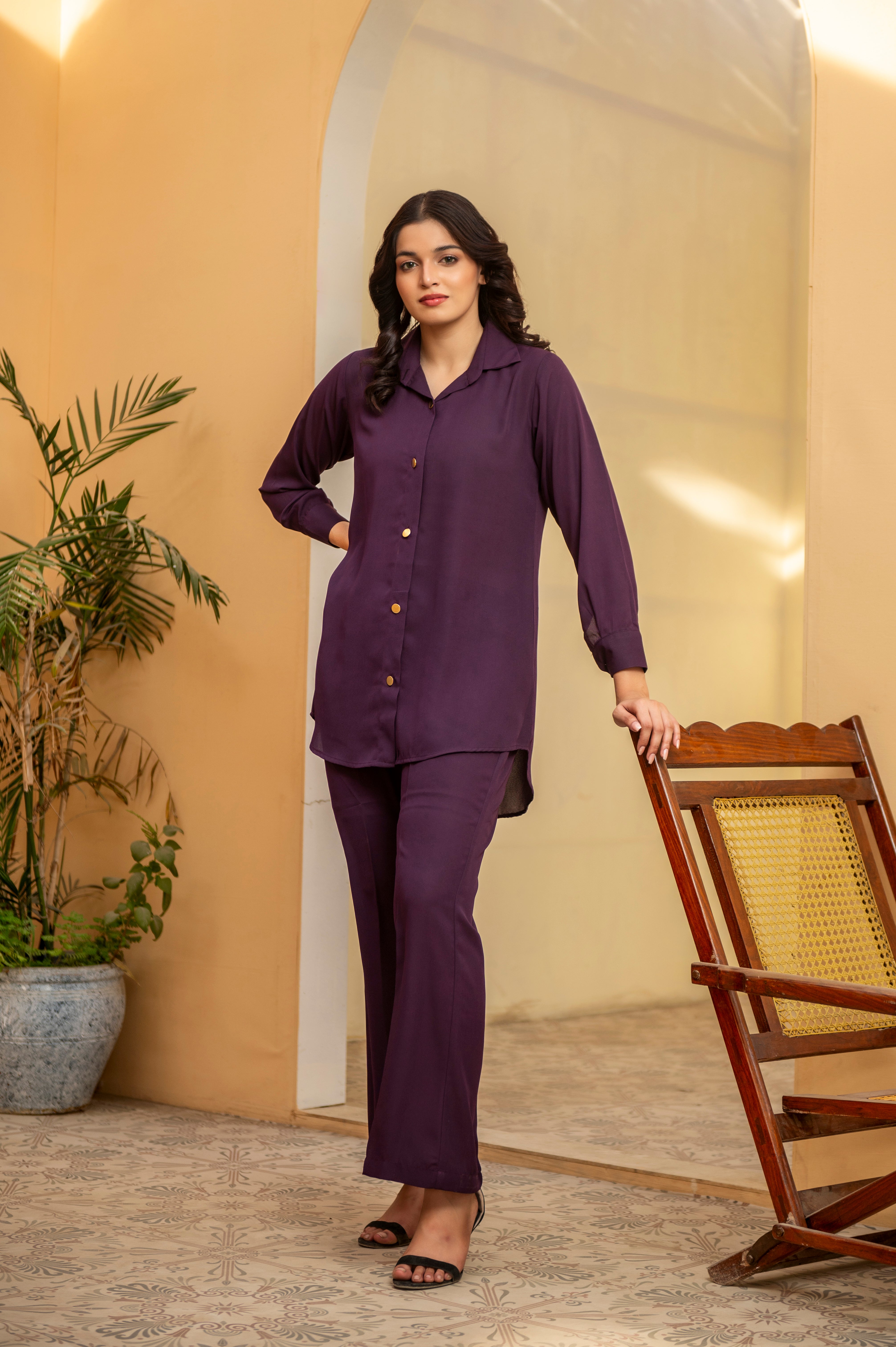Purple Co ord Set