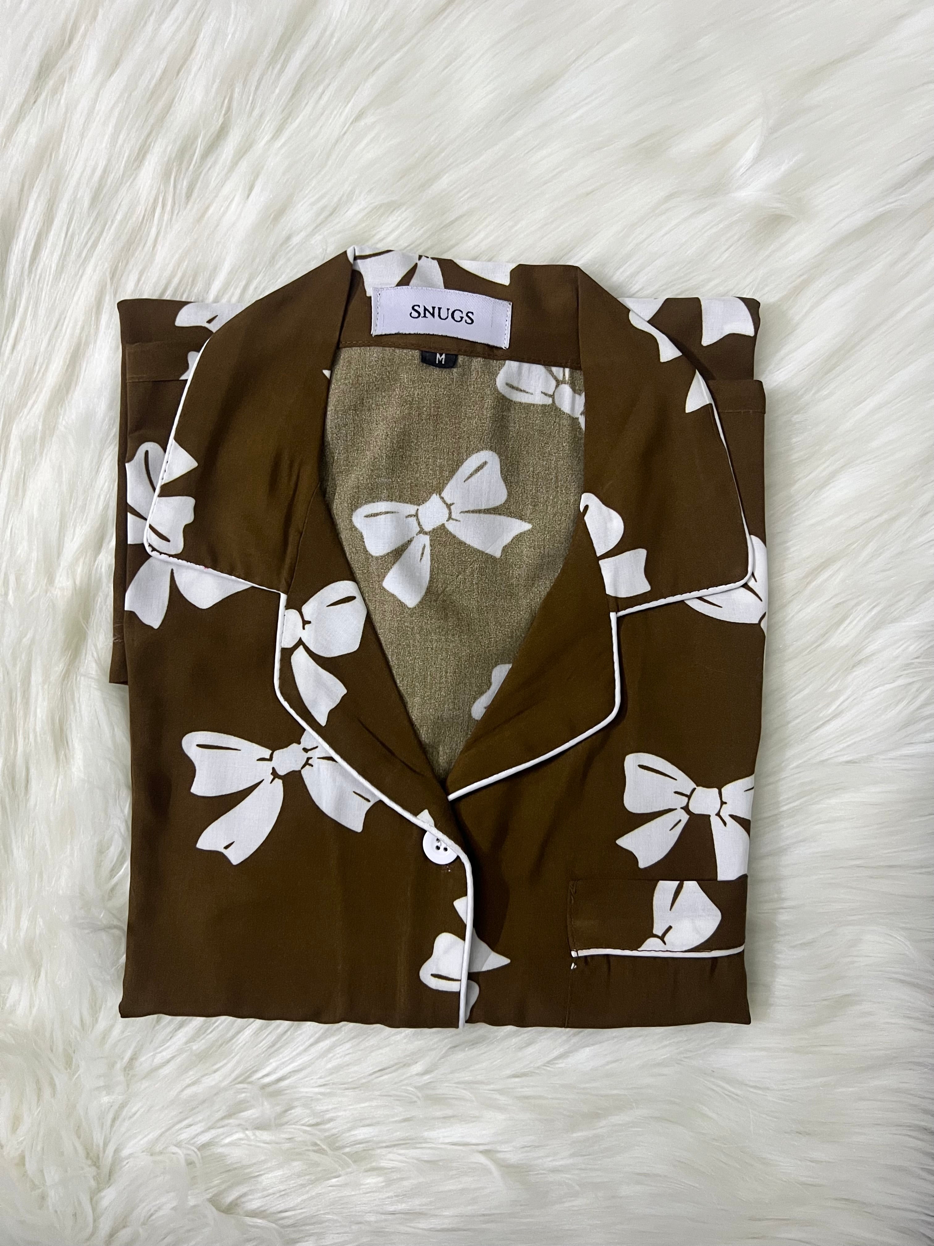 Chocolate Bows Sleepwear