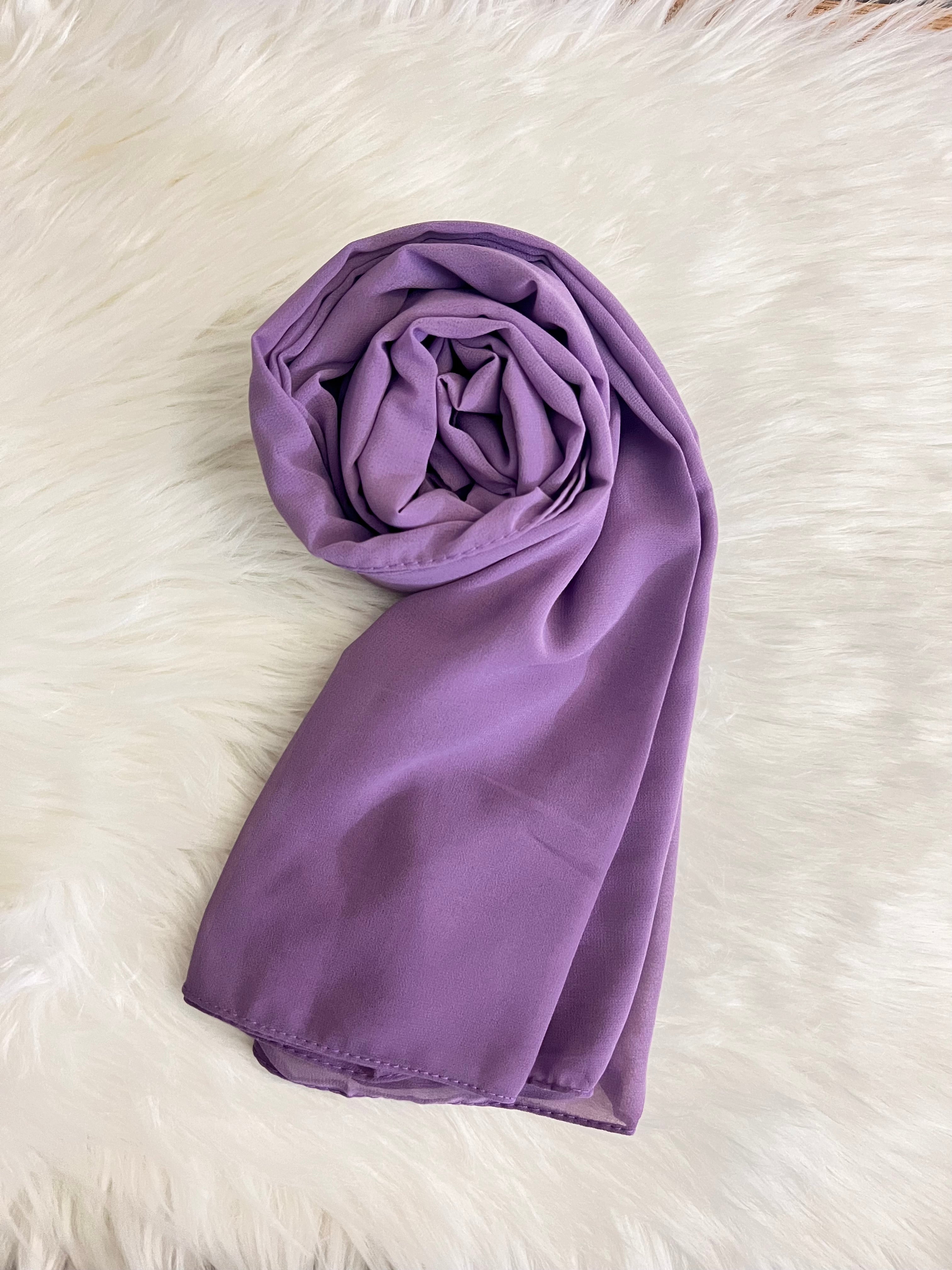 Essential Georgette Hijab/Stole-Lilac