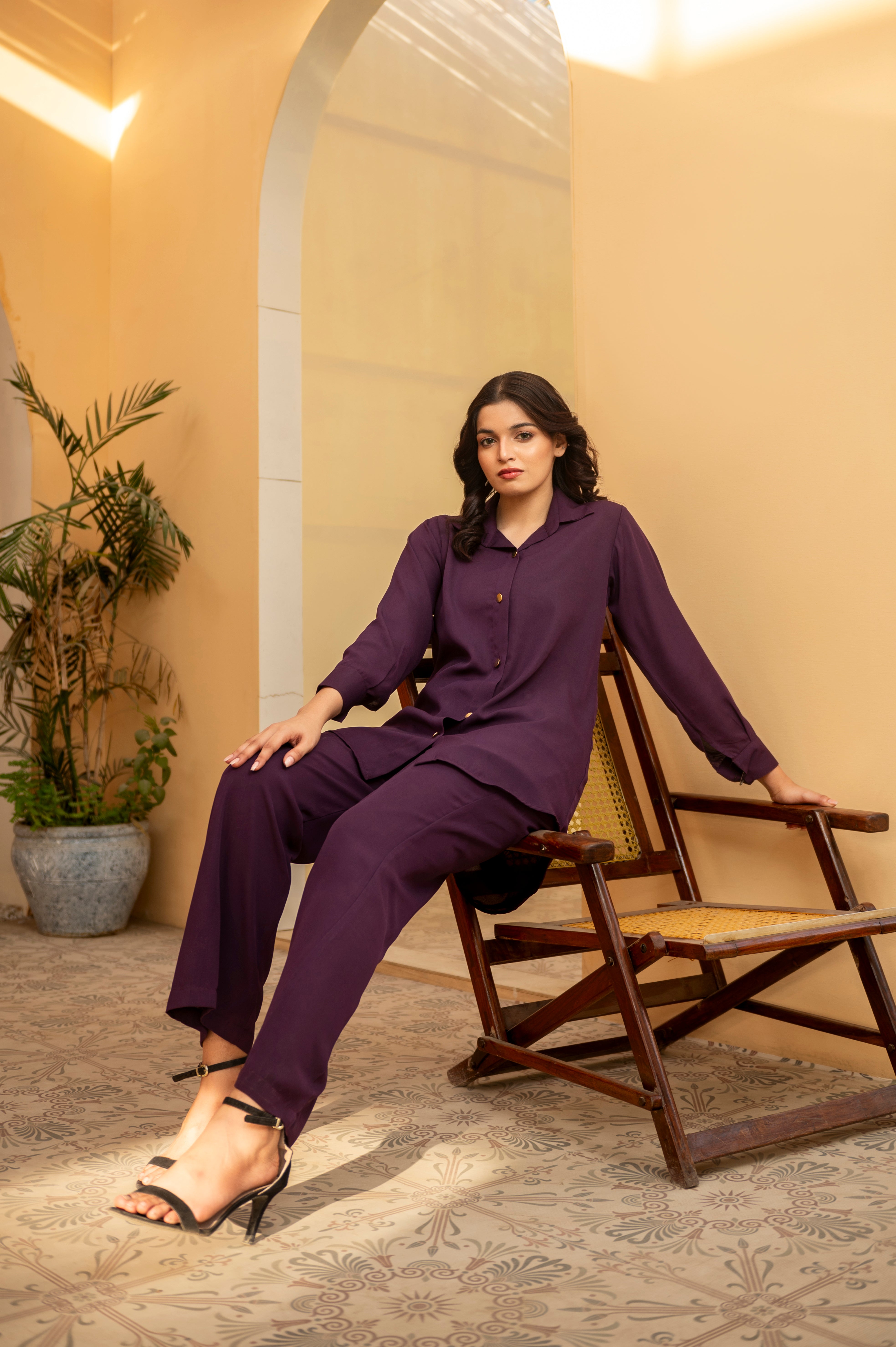 Purple Co ord Set