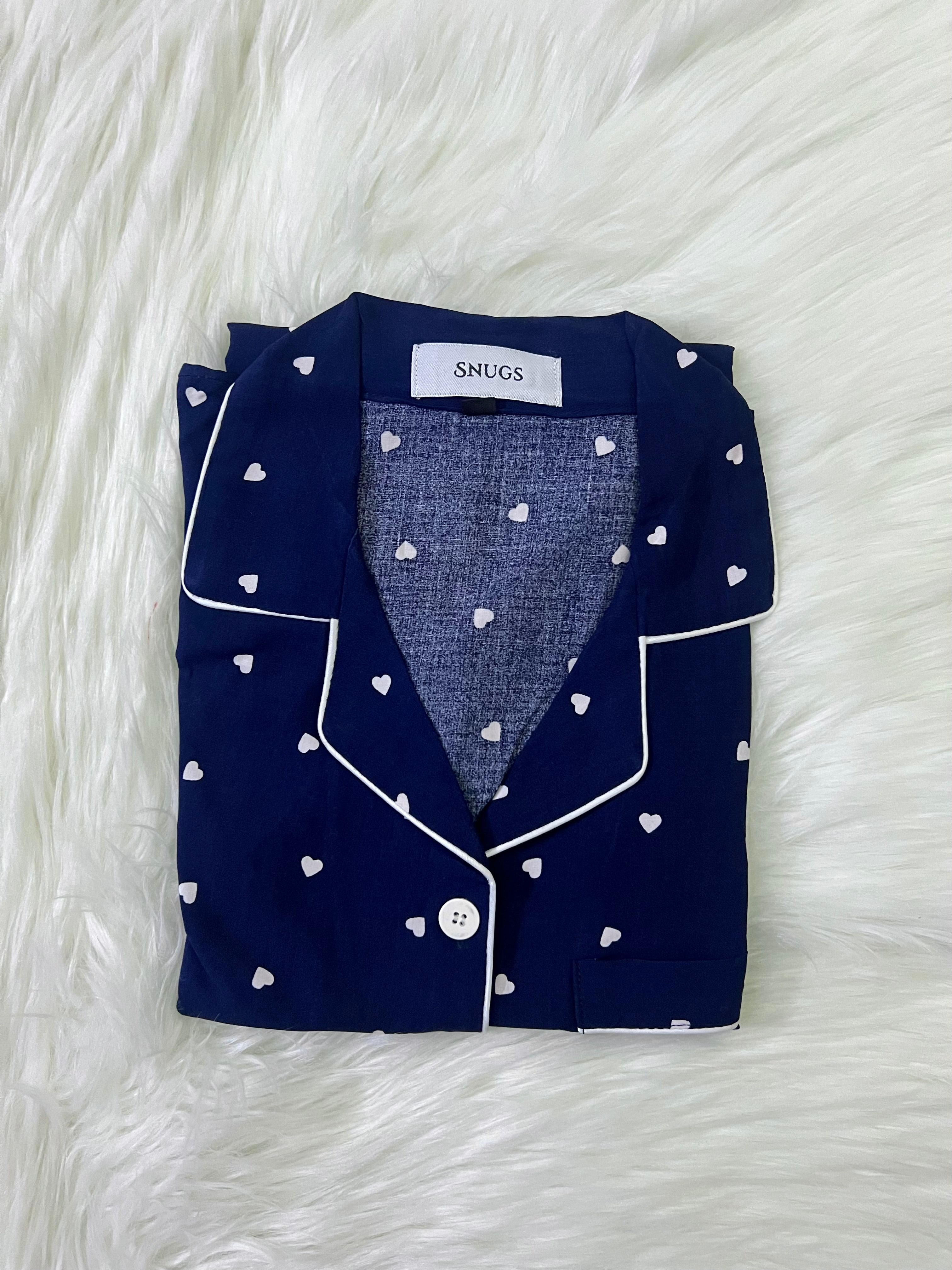Navy Hearts Sleepwear