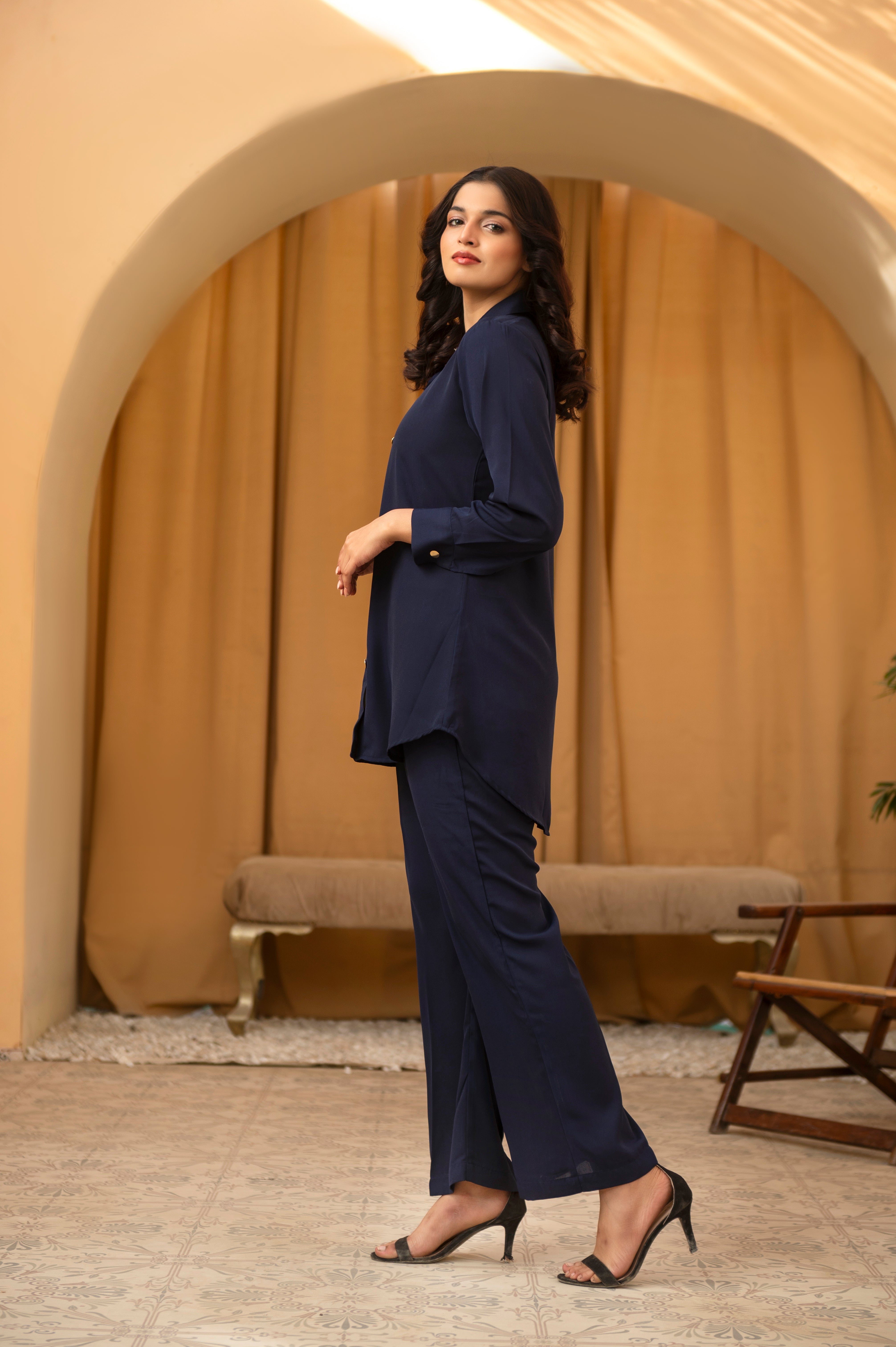 Navy Blue Co ord Set