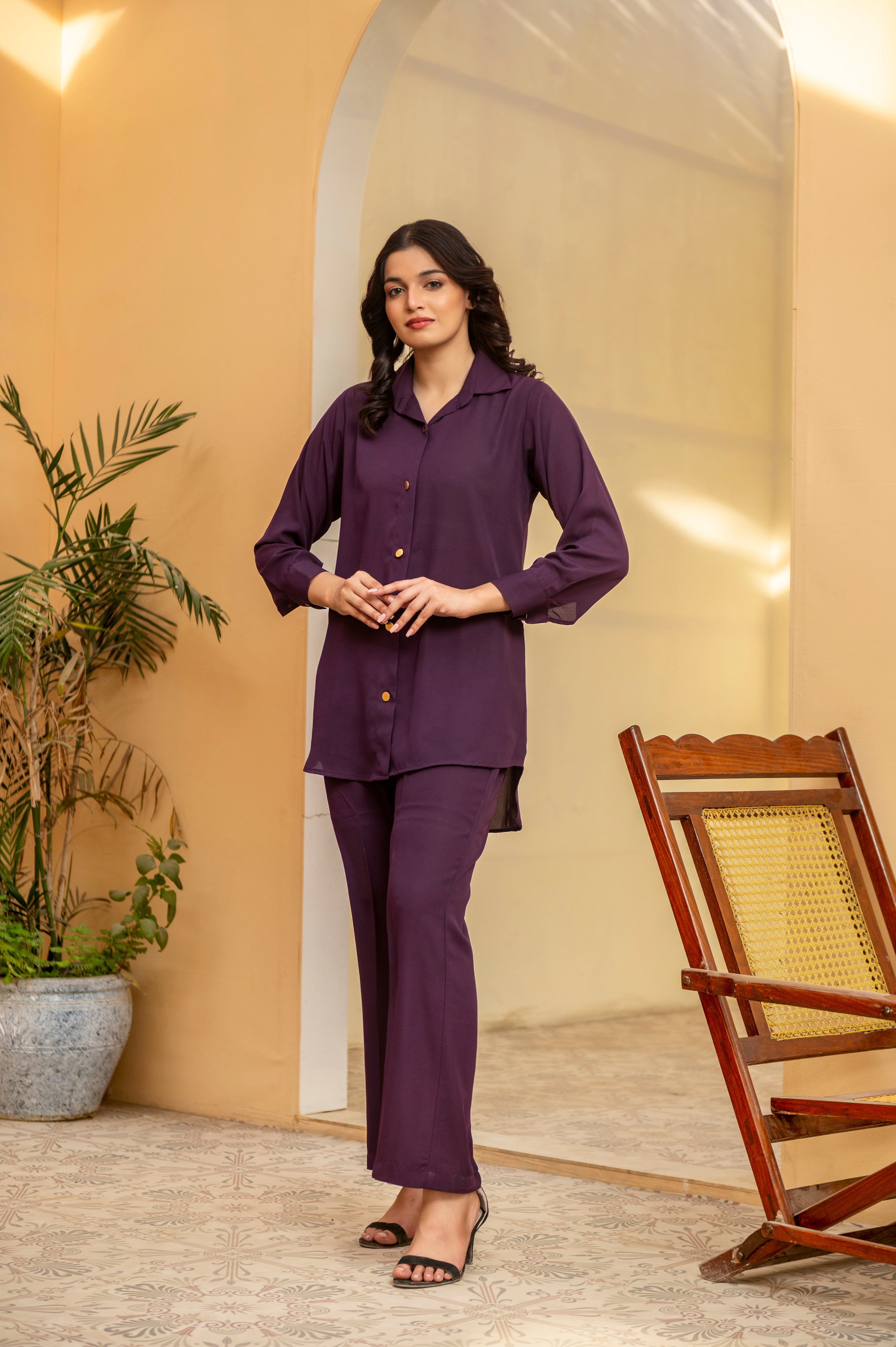 Purple Co ord Set