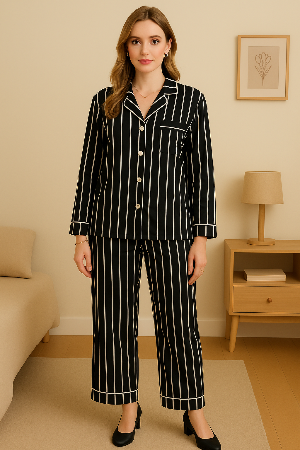 Black Stripes Sleepwear