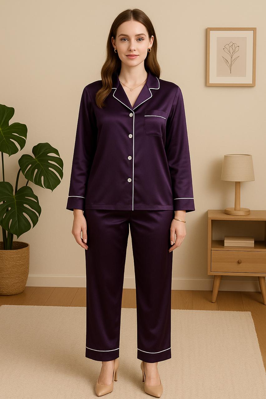Solid Silk Sleepwear