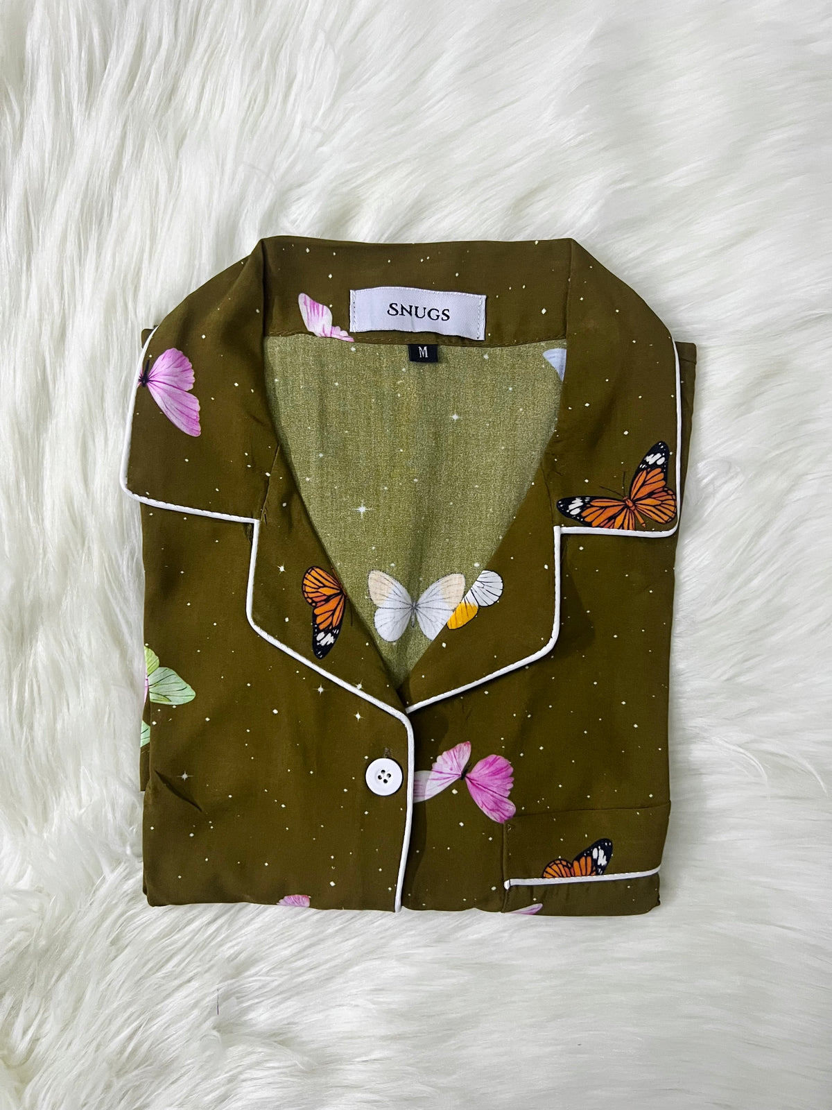 Brown Butterflies Sleepwear