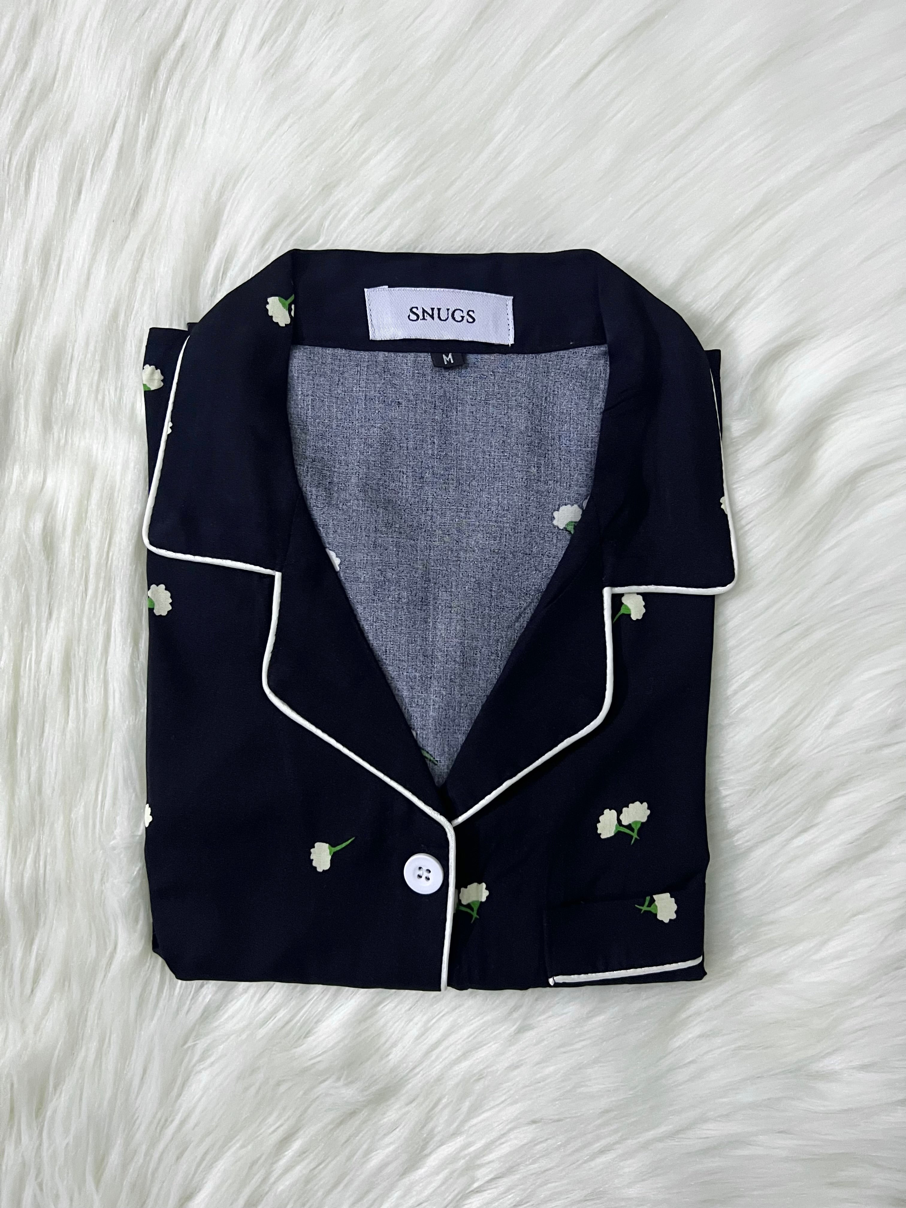Black Blossom Sleepwear