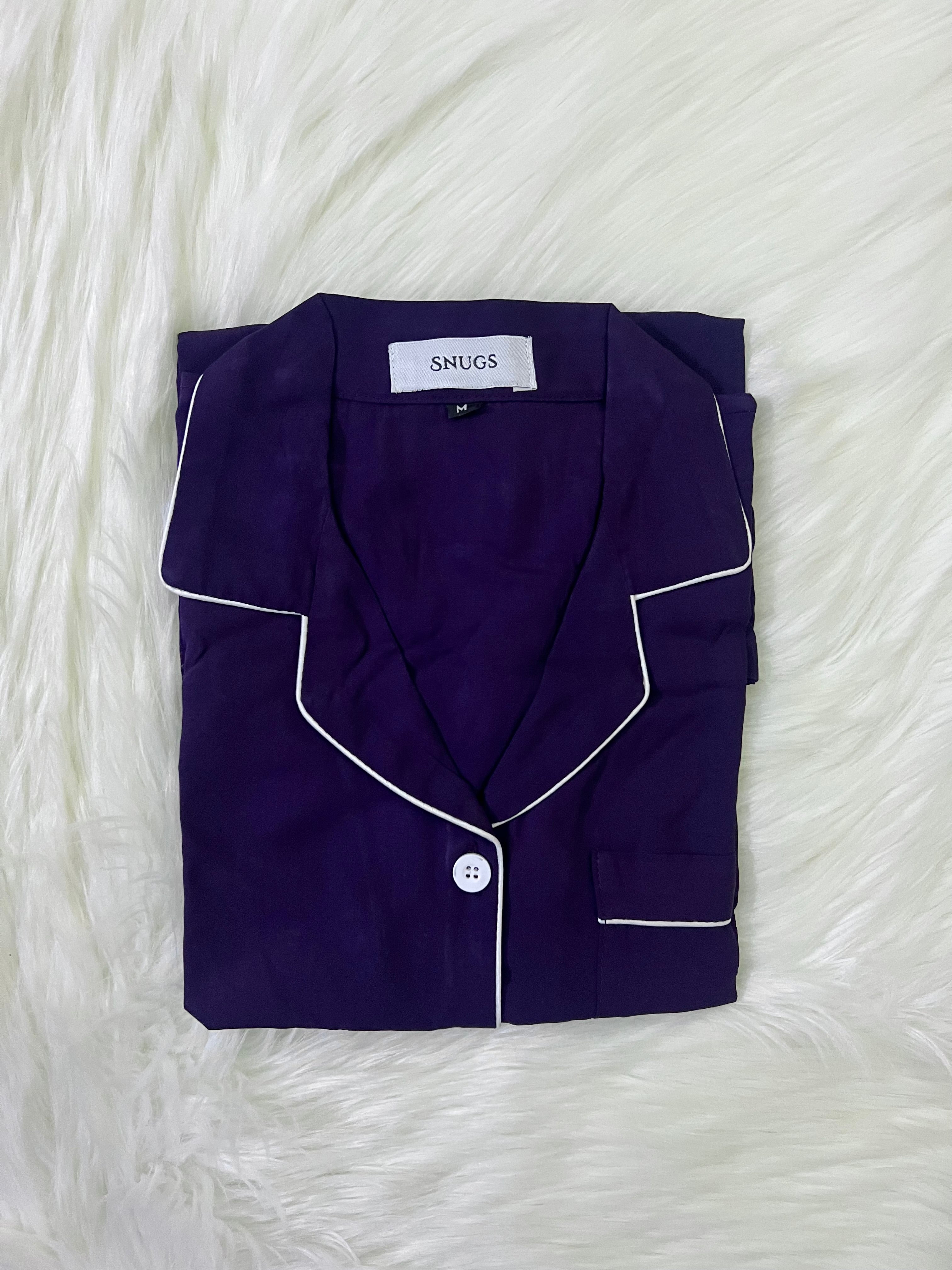 Solid Purple Sleepwear