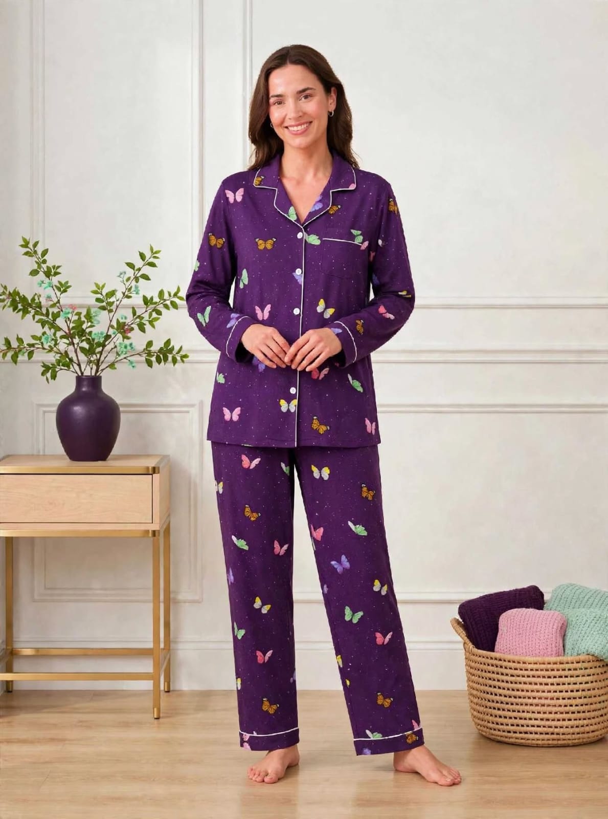 Purple Butterflies Sleepwear