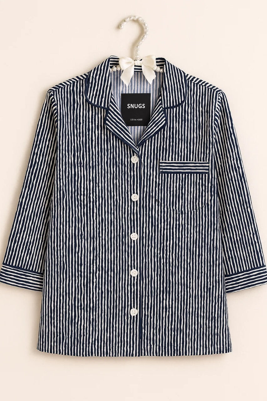 Navy Stripes Sleepwear