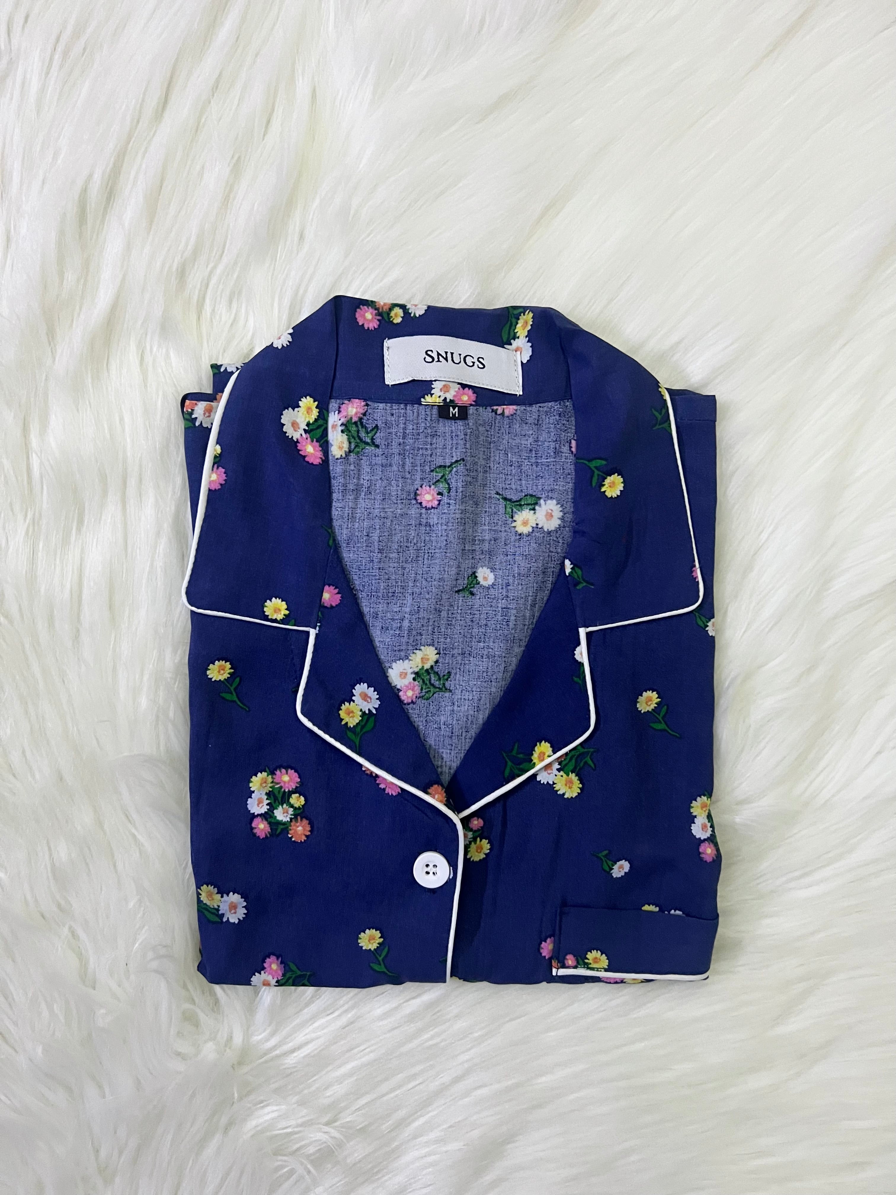 Navy Blossom Sleepwear