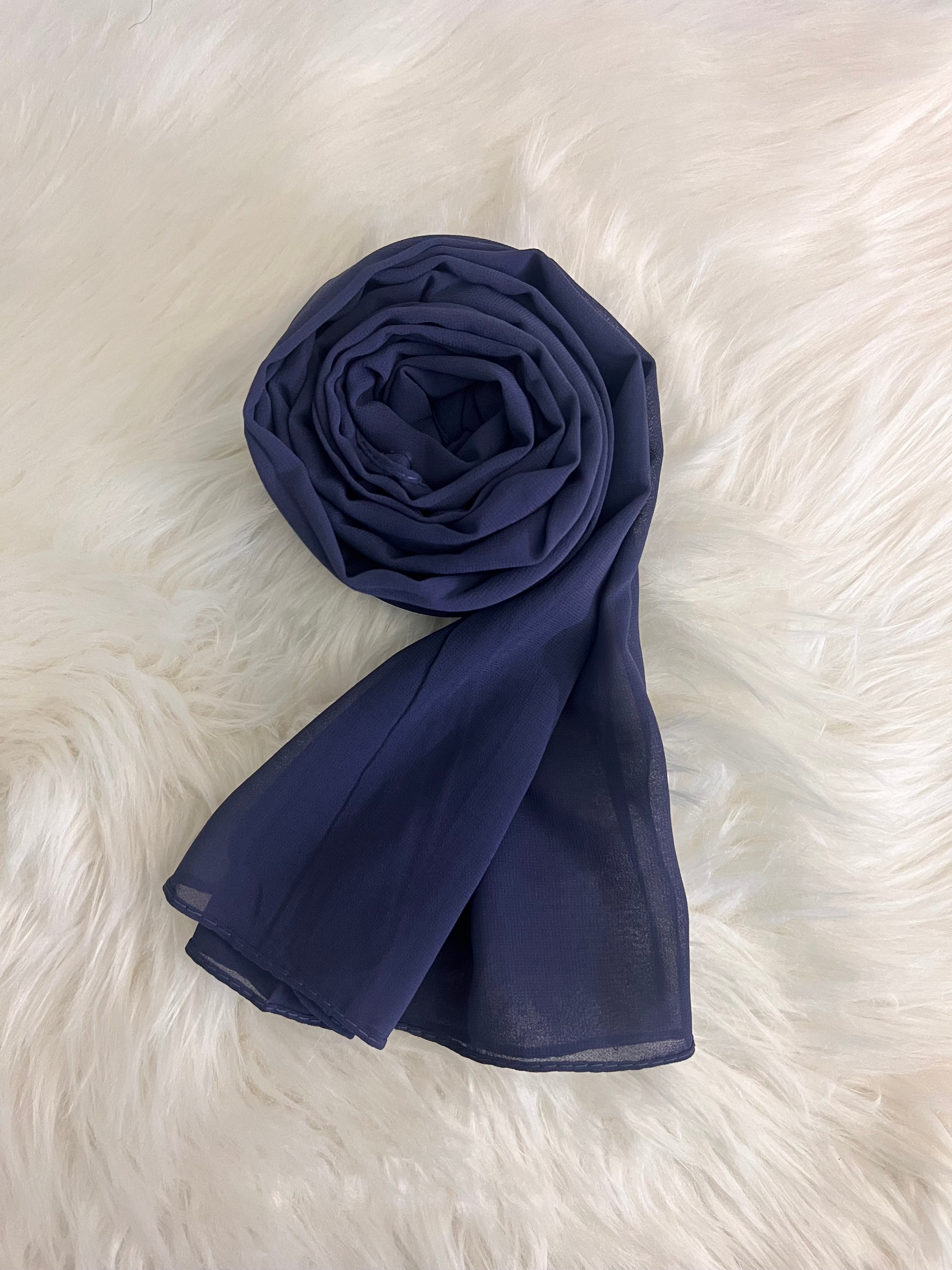 Essential Georgette Hijab/Stole- Ash Blue