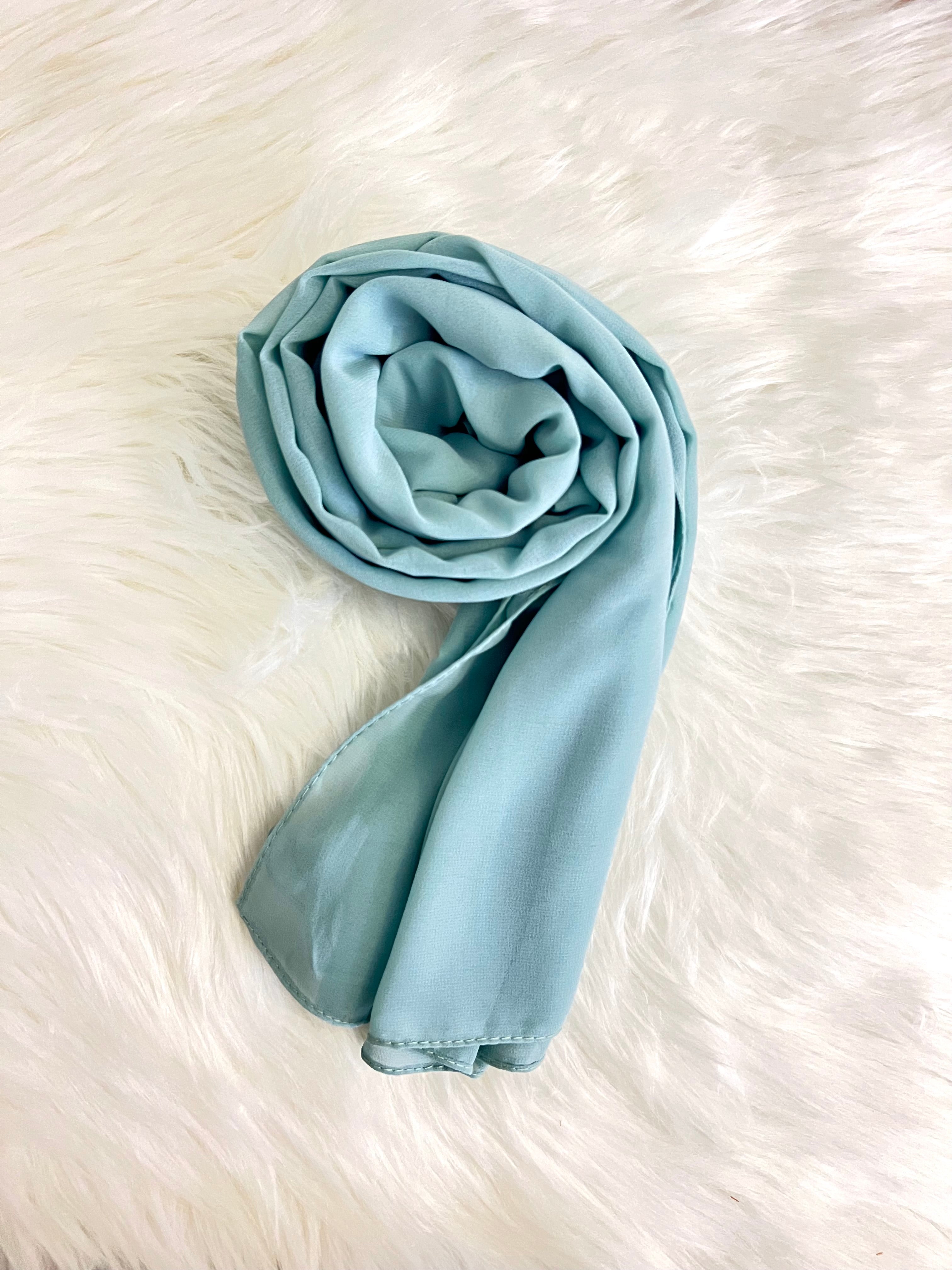 Essential Georgette Hijab/Stole- Mint Green