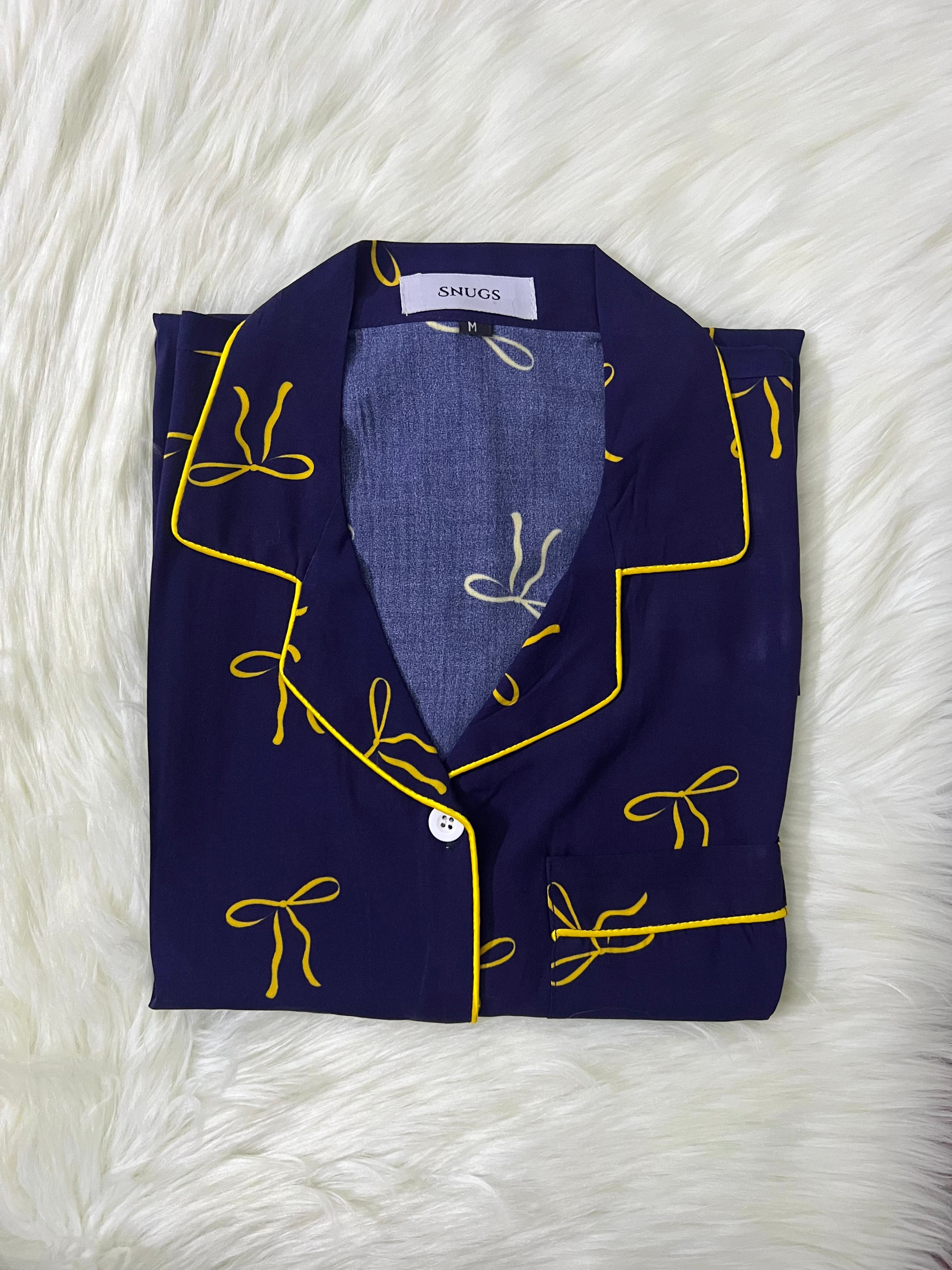 Midnight Bows Sleepwear