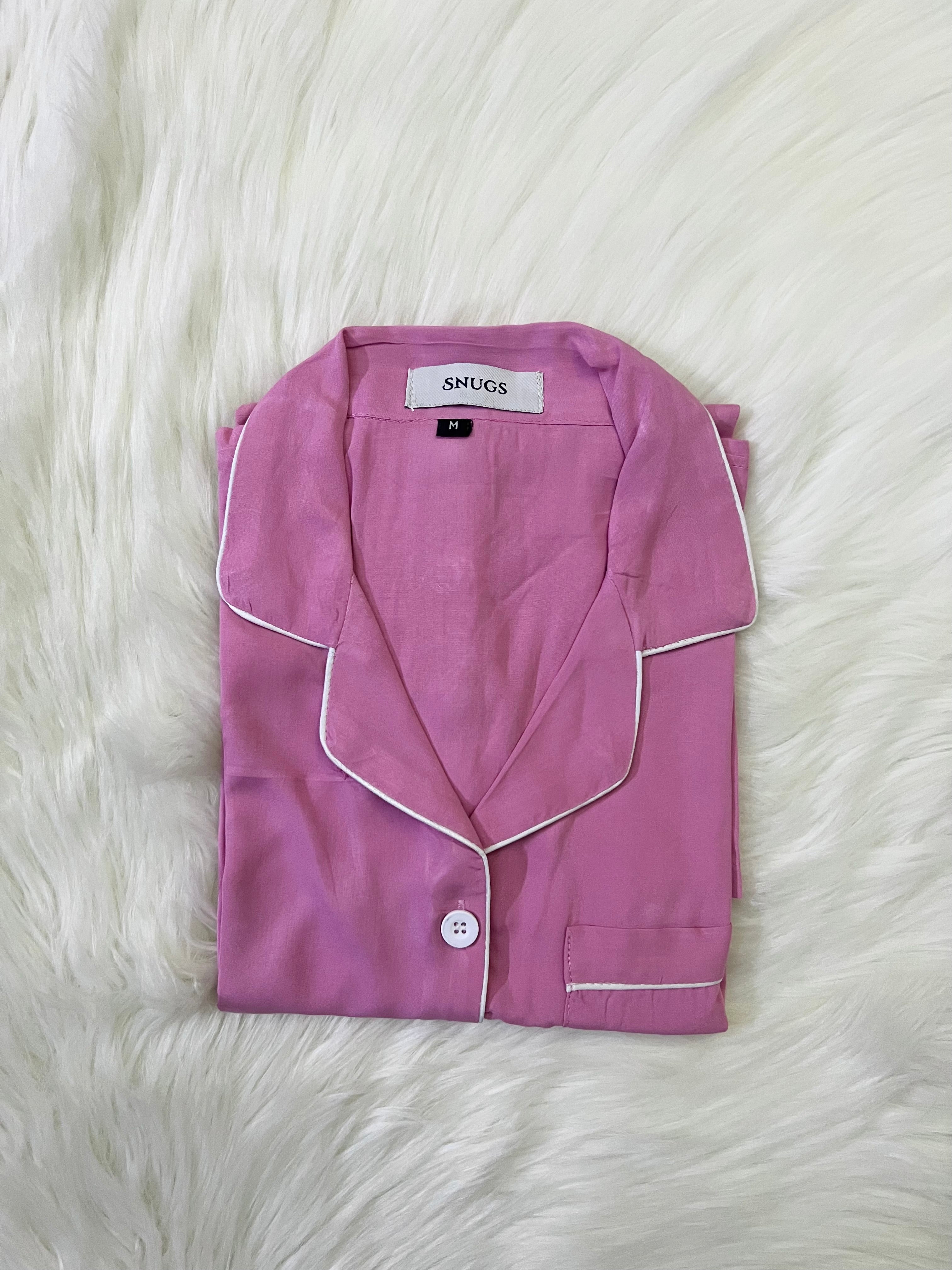 Solid Mauve Pink Sleepwear