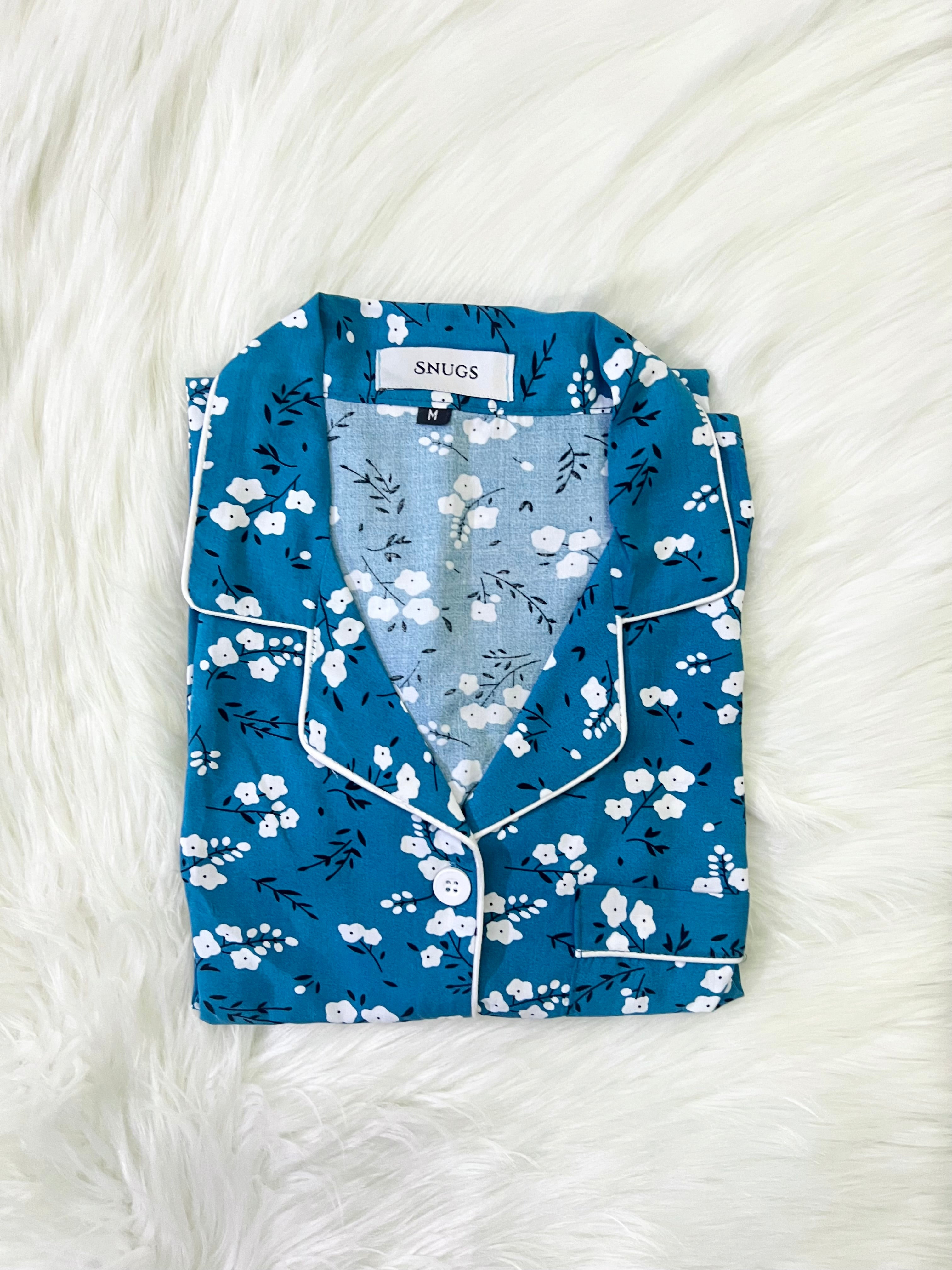 Teal Floral Sleepwear