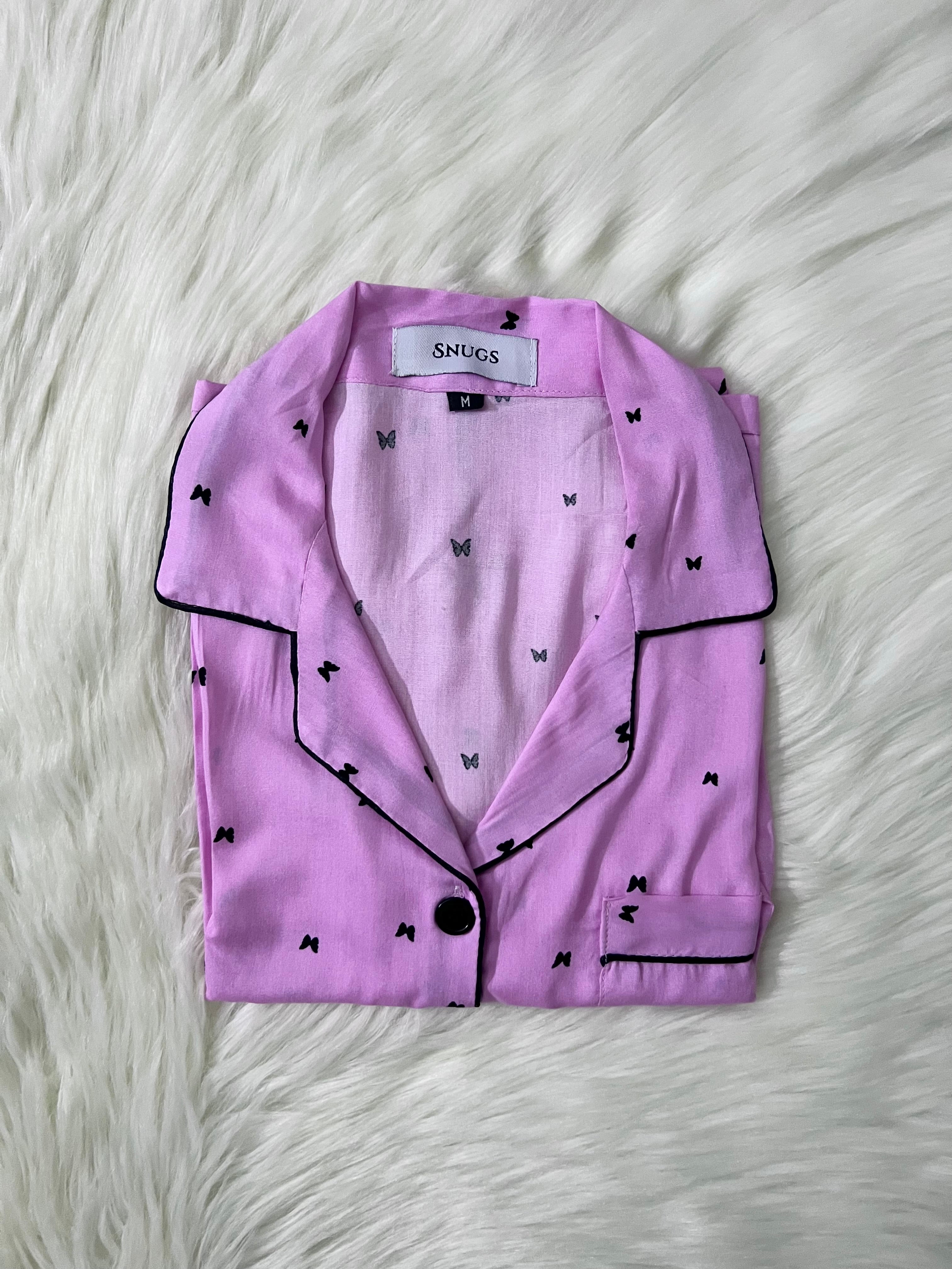 Pink Butterfly Dreams Sleepwear