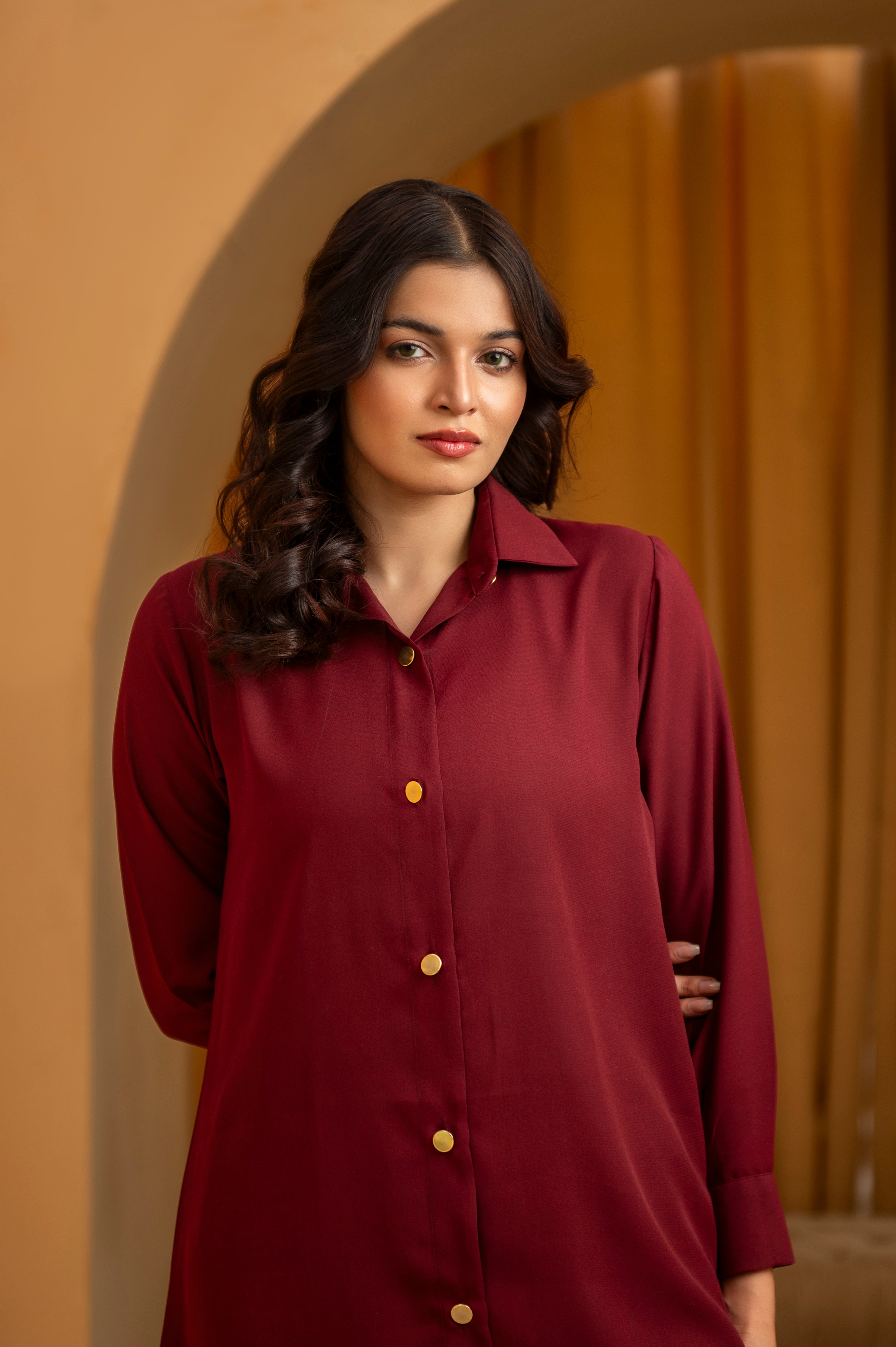 Maroon Co ord Set